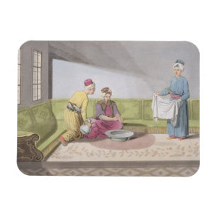 Imán Los musulmanes que realizan sus abluciones,