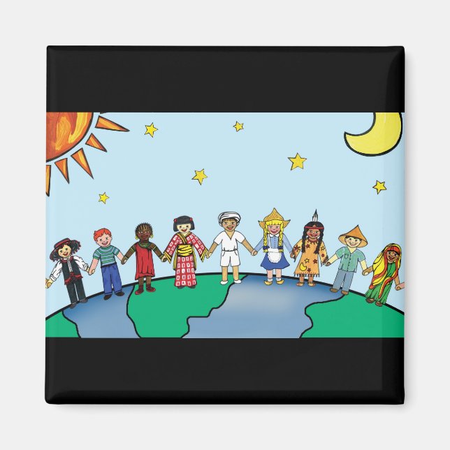 Imán Los niños del mundo (Frente)