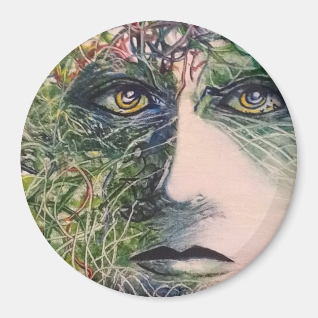 Imán Los ojos - arte moderno original (Frente)