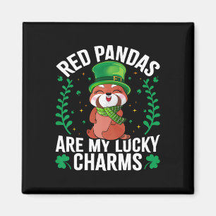 Imán Los pandas rojos son mis amuletos de la suerte - D