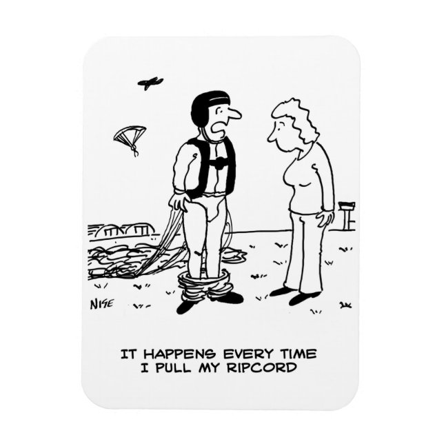 Imán Los pantalones del paracaidista caen - (Vertical)