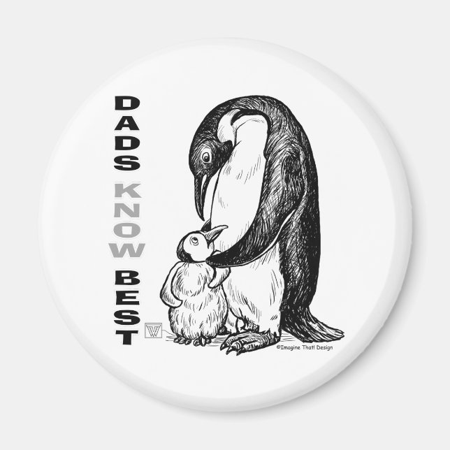 Imán Los papás saben mejor (Frente)