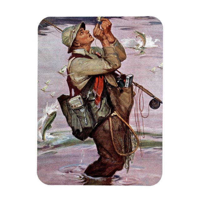 Imán Los peces están saltando (Vertical)