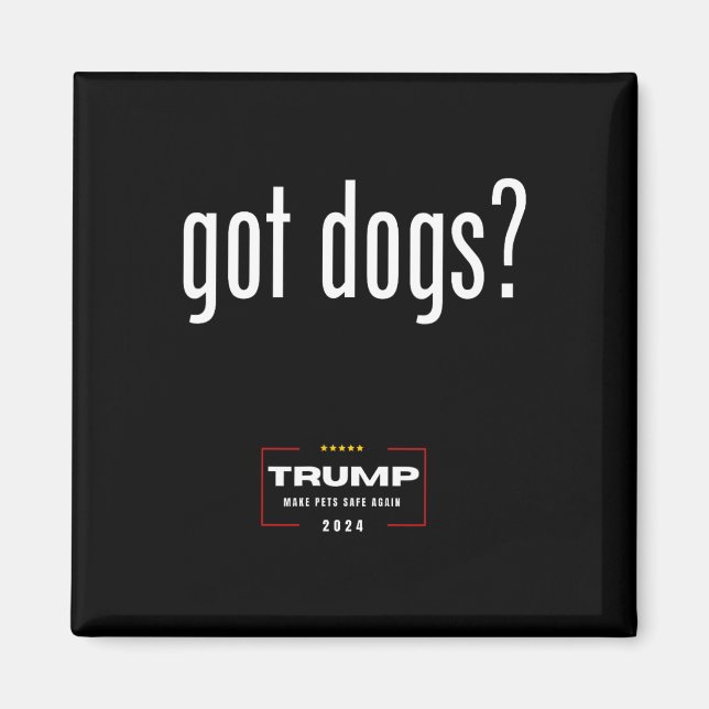 Imán Los Perros Comen Los Gatos De Perros - Trump Hace  (Frente)