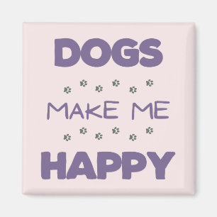 Imán Los perros me hacen feliz