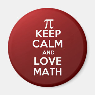 Imán Los pi guardan calma y matemáticas del amor