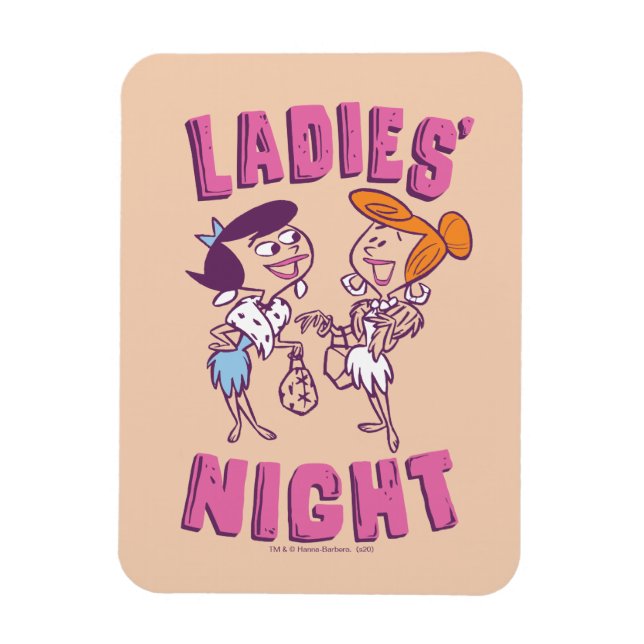 Imán Los Picapiedra | Betty & Wilma - Noche de damas (Vertical)