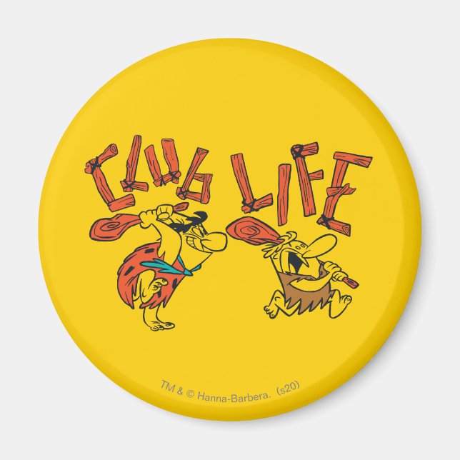 Imán Los Picapiedra | Fred & Barney - Club Life (Frente)
