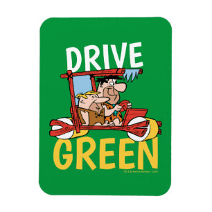 Imán Los Picapiedra   Fred y Barney - Drive Green