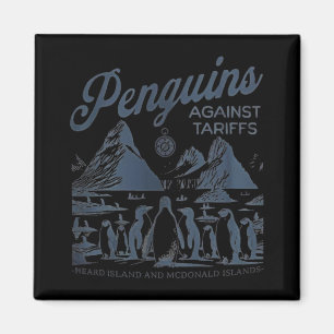 Imán Los pingüinos contra los aranceles escucharon a Tr