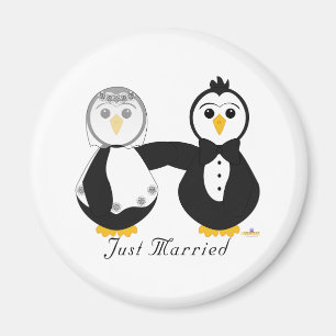 Imán Los pingüinos que se casan acaban de casarse