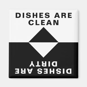Imán Los platos están limpios, los platos están sucios