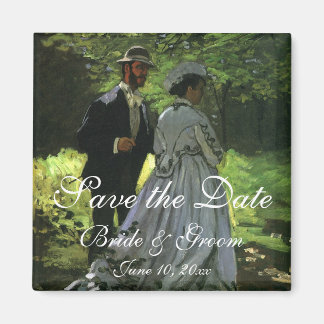Imán Los Promenaders (Los paseantes) por Monet Boda