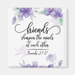 Imán Los proverbios 27:17 amigos ahondan las mentes