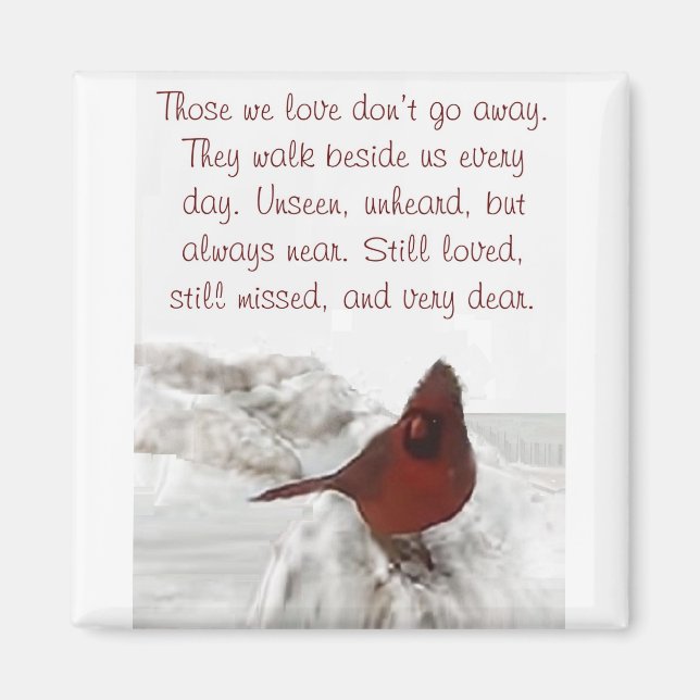 Imán "Los que amamos no se van" (Frente)