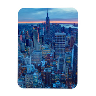 Imán Los rascacielos de Manhattan se encienden