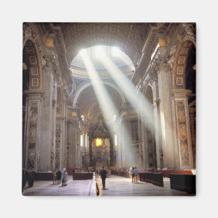 Imán Los rayos del sol fluyen por las ventanas