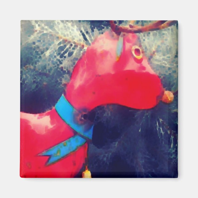 Imán Los renos rojos (Frente)