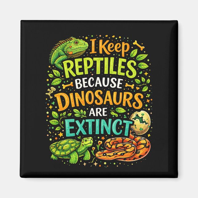 Imán Los reptiles mandan (Frente)