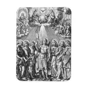 Imán Los Siete Arcángeles (M 034; Grabado)