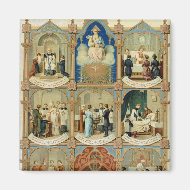 Imán Los siete Sacramentos (Frente)