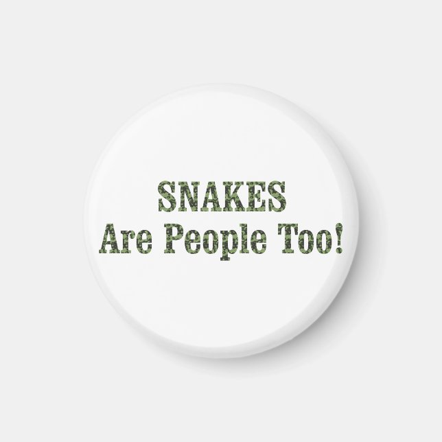 Imán ¡Los SNAKES También Son Gente! (Frente)