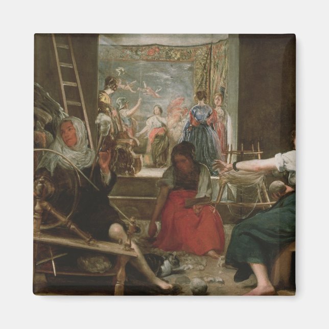 Imán Los Spinners, o la fábula de Aracne, 1657 (Frente)