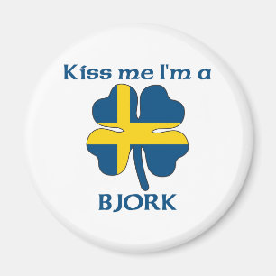 Imán Los suecos personalizados me besan que soy Bjork