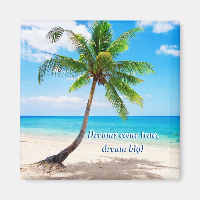 Imán Los sueños se hacen realidad sueño grande de 2 pul (Frente)