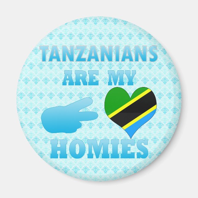 Imán Los tanzanos son mis hogares (Frente)