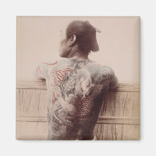 Imán Los tatuajes del novio japonés, c.1880 (foto)