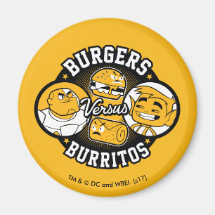 Imán ¡Los titanes adolescentes van! hamburguesas del  