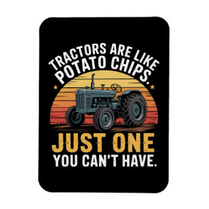 Imán Los tractores son como papas fritas
