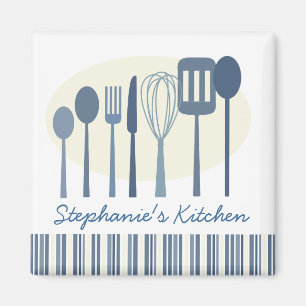 Imán Los utensilios de cocinar de la cocina retra