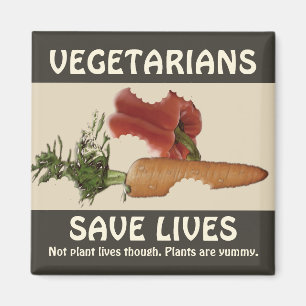 Imán Los vegetarianos salvan vidas