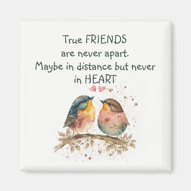 Imán Los verdaderos amigos nunca están separados, tal v (Frente)