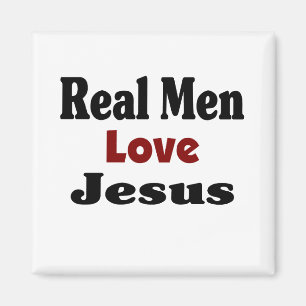 Imán Los verdaderos hombres aman a Jesús