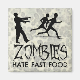 Imán Los zombies odian la comida rápida