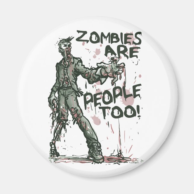 Imán Los zombies son personas demasiado brillantes (Frente)