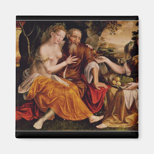 Imán Lot y sus hijas, c.1565 (Frente)