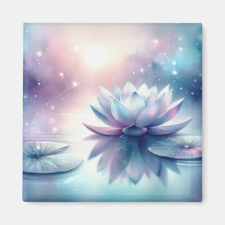 Imán Loto Celestial Flor de Loto Agua Flor Espiritual C