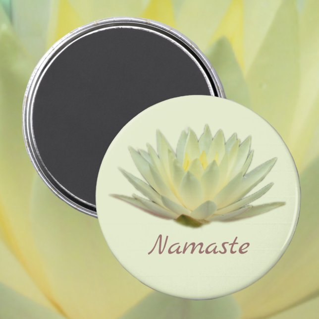 Imán Lotus Waterlily Yellow Green Floral Namaste (Subido por el creador)