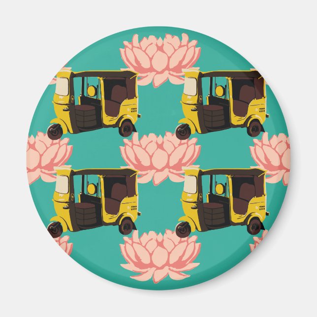 Imán Lotus y Rickshaws (Frente)