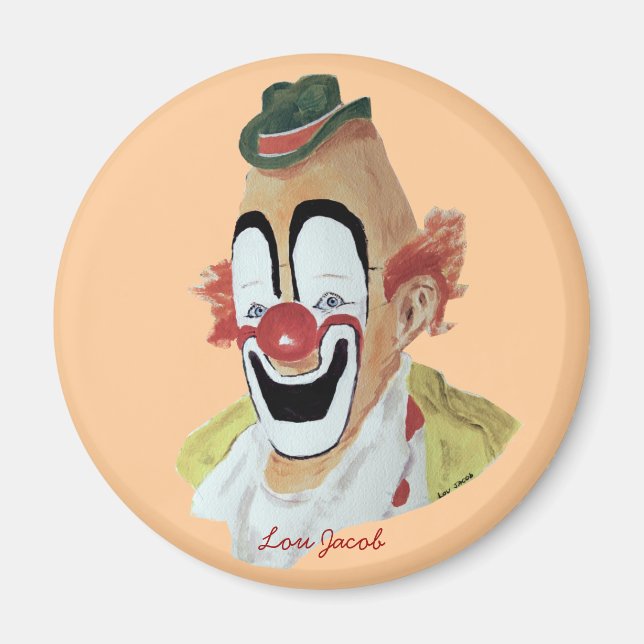 Imán Lou Jacob Clown Magnet (Frente)