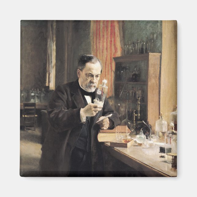 Imán Louis Pasteur en su laboratorio, 1885 (Frente)