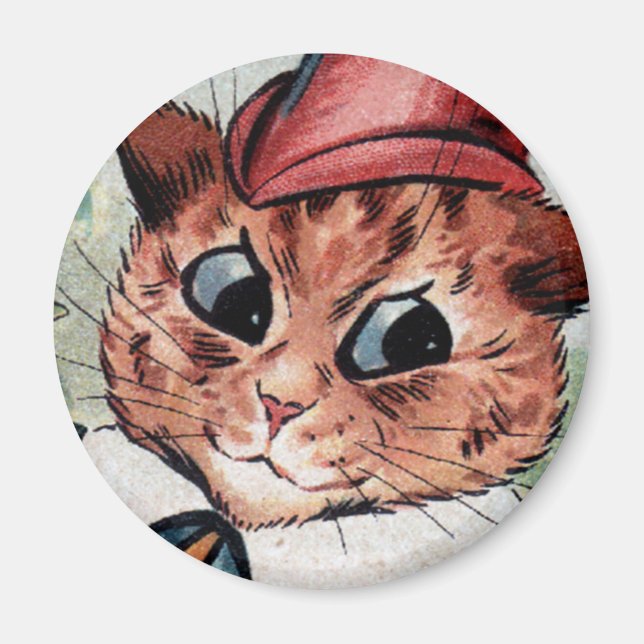 Imán Louis Wain cat Magnet (Frente)