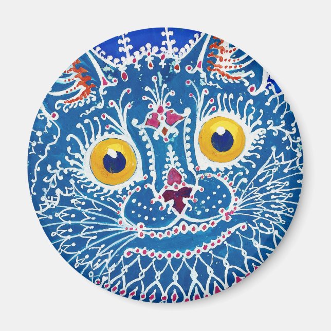 Imán Louis Wain cat Magnet (Frente)