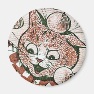 Imán Louis Wain cat Magnet