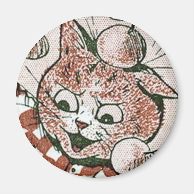 Imán Louis Wain cat Magnet (Frente)