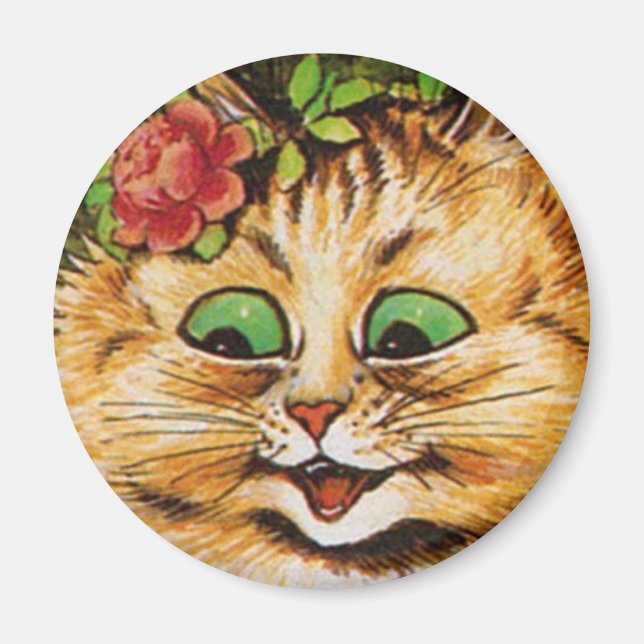 Imán Louis Wain cat Magnet (Frente)